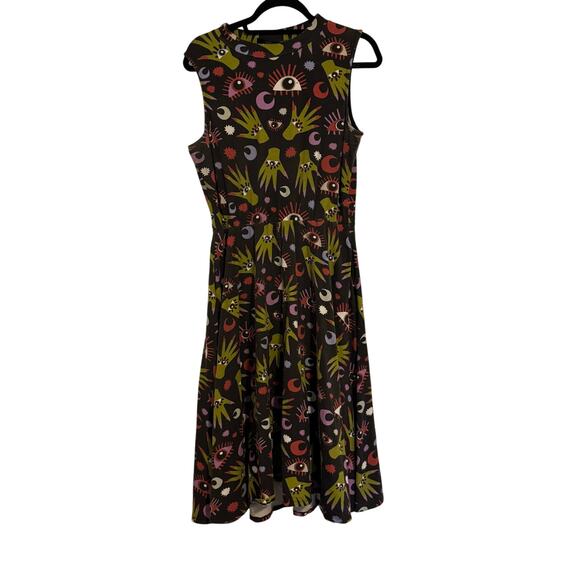 Nooworks Dresses & Skirts - Nooworks Eye Pattern Midi Dress